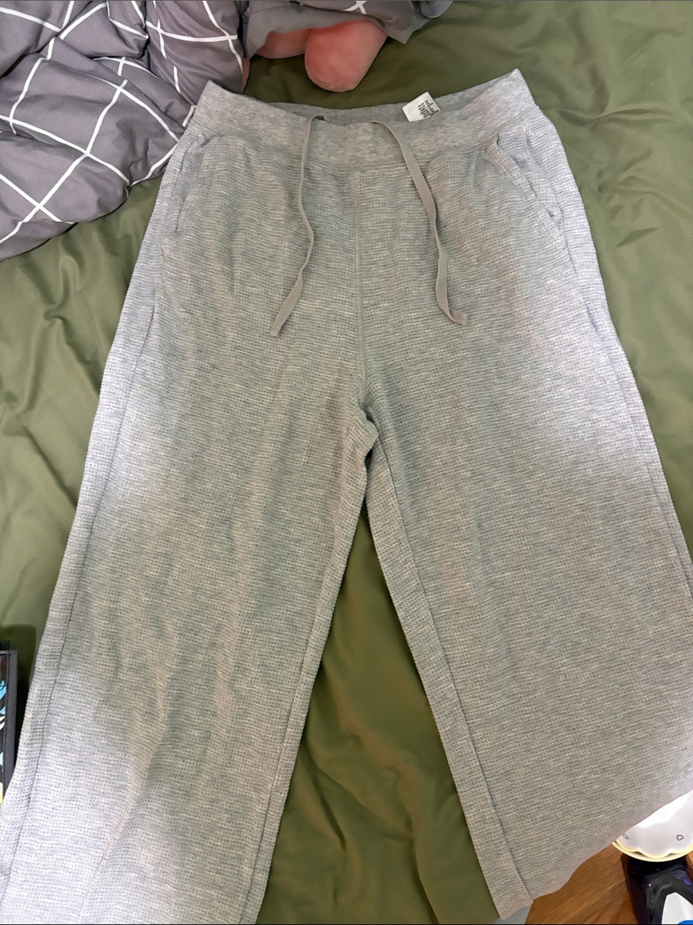 Uniqlo Wide Legged Waffle Sweatpants